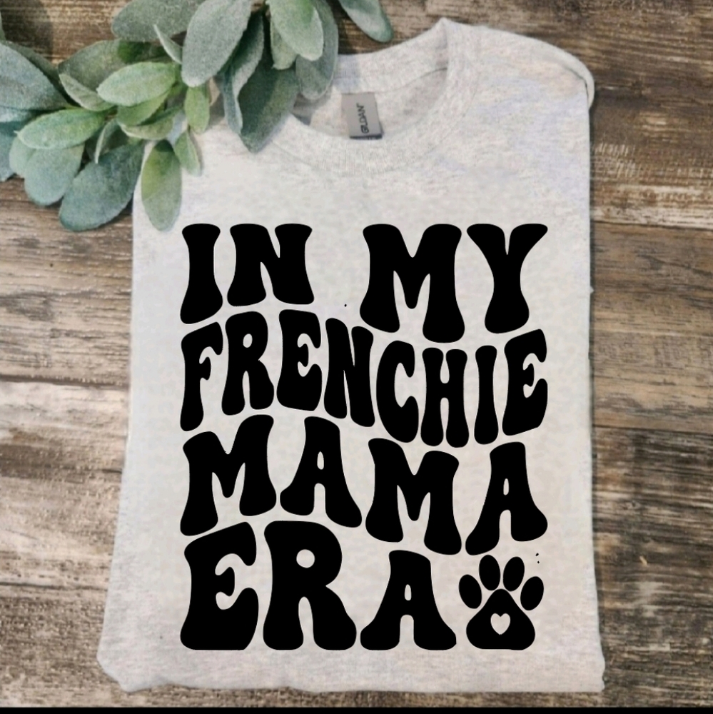 Frenchie mama shirt cute dog mama popular trending retro frenchie mama era
